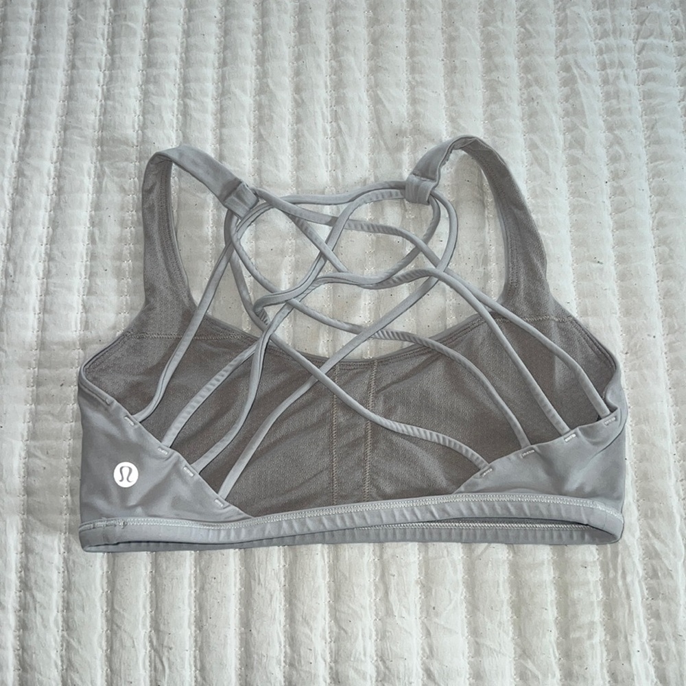 lululemon gray free to be wild sports bra || size: 4 🩶🩶